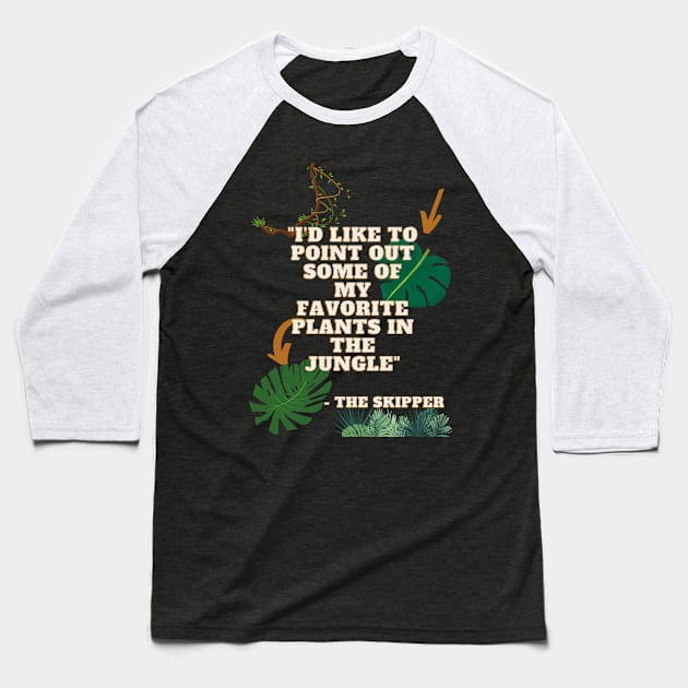 Jungle Cruise: Favorite Plants Baseball T-Shirt by Married to a DisneyAddict